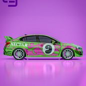 Mi proyecto del curso: Diseño 3D de libreas y adhesivos para coches digitales desde cero. 3D, and 3D Modeling project by Daniel Rivera - 11.10.2023