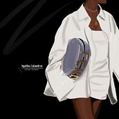 Fendi Illustration. Fashion Design, and Digital Illustration project by Agatha Calandrin - 11.10.2023