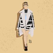 Burberry Illustration. Fashion Design, and Digital Illustration project by Agatha Calandrin - 11.06.2023