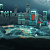 Key Art  for Nuclear Shark Defense . Digital Painting, Digital Illustration, Game Design, Video Games, and Game Development project by fireforge - 09.02.2023