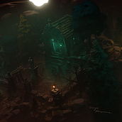Dark Fantasy Cemetery. 3D Modeling, and 3D project by fireforge - 05.08.2021