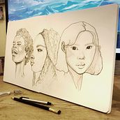 My project for course: Portrait Sketchbooking: Explore the Human Face. Sketching, Drawing, Portrait Drawing, Artistic Drawing, and Sketchbook project by eliselpicot - 11.13.2023
