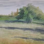 Mi proyecto del curso: Paisajes naturales en acuarela. Fine Arts, Painting, and Watercolor Painting project by CHRISTIAN ZAMORA CASTILLO - 11.13.2023