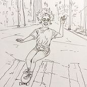 California Dream . Un progetto di Illustrazione tradizionale e Disegno di Valérie Buono - 15.11.2023