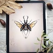 Mi proyecto del curso: Diseño de tatuajes artísticos con efectos dorados en Procreate Ein Projekt aus dem Bereich Digitale Illustration, Tattoodesign und Artistische Fotografie von Silvia Panea - 15.11.2023