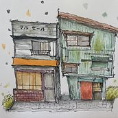My project for course: Expressive Architectural Sketching with Colored Markers. Un progetto di Bozzetti, Disegno, Illustrazione architettonica, Sketchbook e Illustrazione con inchiostro di Zaks - 15.11.2023