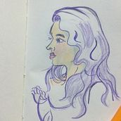 Mi proyecto del curso: Dibujo de retratos llamativos con lápices de colores. Drawing, Portrait Drawing, Sketchbook, and Colored Pencil Drawing project by Eunice Delgado - 11.16.2023