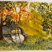 My project for course: Dreamy Watercolor Landscapes: Paint with Light. Painting, and Watercolor Painting project by Nicholas Wibben - 11.14.2023
