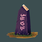 Bay-bayin Runestone. Digital Painting, and Digital Illustration project by fireforge - 11.10.2023
