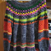 Mi proyecto del curso: Técnicas de crochet para crear prendas coloridas. Fashion Design, Fiber Arts, DIY, Crochet, Textile Design, and Photograph project by magnolio_1 - 11.17.2023