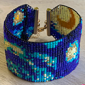 Mi proyecto del curso: Diseño de accesorios con cuentas: teje patrones elegantes. Un progetto di Design di accessori, Artigianato, Design di gioielli e Fiber Art di ximenapauli - 18.11.2023