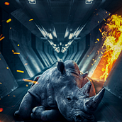 The last Rhino. Photograph, Photograph, Post-production, Photo Retouching, Digital Photograph, Fine-Art Photograph, and Photomontage project by Bryan Rivera - 11.18.2023
