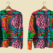 Proyecto Final: Diseño de estampados textil Abstracto. Un proyecto de Ilustración tradicional, Diseño de complementos, Diseño de vestuario, Pattern Design, Diseño de moda, Estampación y Estampación textil de Luz Torrez - 19.11.2023