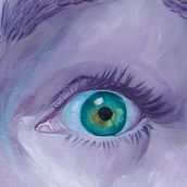 Mijn project van de cursus: Leg de ziel van je portret vast en schilder ogen in olieverf. Projekt z dziedziny  Malarstwo i Malarstwo olejowe użytkownika Mari Posa - 19.11.2023