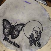 Meu projeto do curso: Treinos em pele artificial. Desenho de tatuagens projeto de Matheus Souza da Silva - 16.11.2023