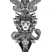 Illustration with Black and White Hatching - by JORGE LEWIS. Drawing, and Digital Drawing project by iris.benyair - 11.20.2023
