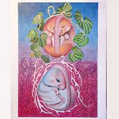 Il mio progetto del corso: Illustrazione surrealista ispirata alla natura. Traditional illustration, Pencil Drawing, Drawing, Artistic Drawing, Naturalistic Illustration, and Colored Pencil Drawing project by lauragreen - 11.21.2023