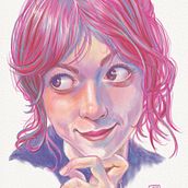 My project for course: Vibrant Portrait Drawing with Colored Pencils. Un proyecto de Dibujo, Dibujo de Retrato, Sketchbook y Dibujo con lápices de colores de Cris Palomino - 21.11.2023