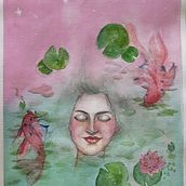 Meu projeto do curso:  Retratos expressivos em aquarela. Traditional illustration, Fine Arts, Painting, Watercolor Painting, and Portrait Drawing project by Yanna Lima - 11.18.2023