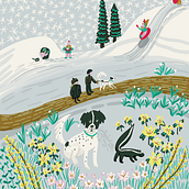 March in Pennsylvania . Un proyecto de Ilustración infantil e Ilustración digital de Erin Williams - 06.03.2023