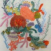 Mi proyecto del curso: Técnicas avanzadas de bordado: puntadas y composiciones con volumen. Embroider, and Textile Design project by Ana Camila Díaz - 11.22.2023