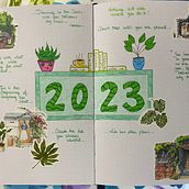 My project for course: Creative Bullet Journaling for Productivity. Traditional illustration, Arts, Crafts, Lettering, DIY, H, Lettering, Management, and Productivit project by Federica - 11.22.2023