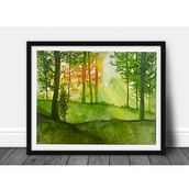 My project for course: Dreamy Watercolor Landscapes: Paint with Light. Painting, and Watercolor Painting project by nivasininv - 11.23.2023