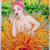 My project for course: Botanical Animal House: Watercolour, Ink and Graphite. Traditional illustration, Fine Arts, Painting, Drawing, Watercolor Painting, Botanical Illustration, Ink Illustration, and Naturalistic Illustration project by Yi-Ting Wang - 11.23.2023