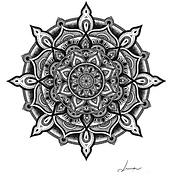 Meu projeto do curso: A arte de desenhar mandalas: crie padrões geométricos. Un progetto di Disegno e Illustrazione con inchiostro di Luma Magalhães - 21.11.2023