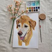 La dulzura de tus ojos. Watercolor Painting, and Painting project by irychenserna - 11.23.2023