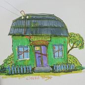 My project for course: Expressive Architectural Sketching with Colored Markers. Sketching, Drawing, Architectural Illustration, and Sketchbook project by Павло Лисенко - 11.22.2023