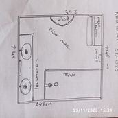 Mi proyecto del curso: Diseño de interiores de principio a fin es un baño muy amplio solo para el jacuzzi y lava manos, espejos... . Interior Architecture project by jose javier pinilla - 11.21.2023