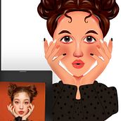 Mi proyecto del curso: Retrato de personajes estilo cartoon con Procreate. Projekt z dziedziny Projektowanie postaci, Ilustracja c, frowa, R, sunek c, frow, Malarstwo c i frowe użytkownika Enid - 24.11.2023