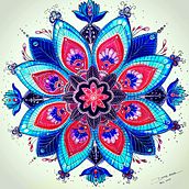 Mandala vibracional. Drawing project by Dora Aner - 11.24.2023