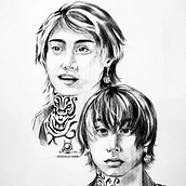My project of course: Portraits. Sketching, Drawing, Portrait Drawing, Artistic Drawing, and Sketchbook project by Rocío Cáceres - 11.24.2023