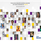 INFORME DE GESTIÓN 2020 - BANCOLOMBIA. Un proyecto de Diseño, Fotografía, Diseño de complementos, Diseño editorial, Diseño gráfico, Tipografía, Retoque fotográfico, Creatividad, Ilustración digital, Diseño digital, Comunicación, Composición fotográfica, Ilustración editorial, Gestión, productividad							 y Diseño de presentaciones						 de Mariana Jaramillo Ochoa - 13.03.2020