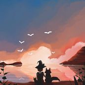 calm. Digital Illustration project by fimi - 11.24.2023