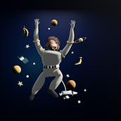 My project for course: 3D Character Creation in Blender. Un proyecto de 3D, Diseño de personajes, Modelado 3D, Diseño de personajes 3D y Diseño 3D de Waleed Bilwani - 24.11.2023