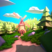 Mi proyecto del curso: Modelado de escenarios low poly para videojuegos. 3D, and 3D Modeling project by Alejandro Veloz Vera - 11.23.2023