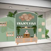 Meu projeto do curso: Introdução ao vitrinismo comercial. Un projet de Papercraft, Décoration d'intérieur, DIY, Retail design , et Design d'espace de gustavo_senciali - 24.11.2023