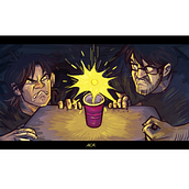 Beer Pong The Animation. Motion Graphics, Animation, Character Animation, and 2D Animation project by Alonso Cabrera Rosado - 11.24.2023