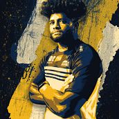 Robert Valentine - Special Sport cover on the Canberra Times newspaper. Projekt z dziedziny Design, Projektowanie graficzne i Grafika wektorowa użytkownika Douglas Lima - 25.11.2023