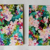 Flower garden. Pintura projeto de Nini Steyn - 24.11.2023