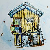 My project for course: Expressive Architectural Sketching with Colored Markers. Sketching, Drawing, Architectural Illustration, Sketchbook & Ink Illustration project by Minn Thu Aung - 11.25.2023