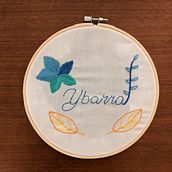 Mi proyecto del curso: Técnicas básicas para bordar letras. Embroider project by mariaybarrabe - 11.25.2023
