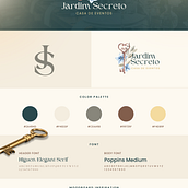 Identidade Visual Jardim Secreto Casa de Eventos. Een project van Grafisch ontwerp van Angélica Viana - 25.11.2023