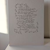 Mein Abschlussprojekt für den Kurs: Englische Kalligraphie von A bis Z. Un projet de Calligraphie de Stefanie Ziller-Schawer - 24.11.2023