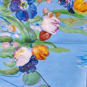 Meu projeto do curso: Ilustração botânica de pinturas acrílicas florais. Fine Arts, Acr, lic Painting, Botanical Illustration, and Painting project by isabel_figueiredo_if - 11.25.2023