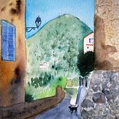 My project for course: Urban Landscapes in Watercolor. Fine Arts, Watercolor Painting, and Architectural Illustration project by Julia Piwakowska - 11.26.2023