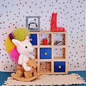 Mi proyecto del curso: Needle felting: creación de personajes con lana y aguja. Un progetto di Artigianato, Design di giocattoli, Needle felting e Textile Design di Lucía Rivas - 26.11.2023